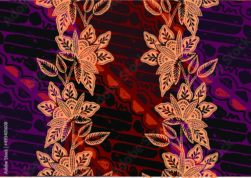 Batik Indonesian: is a technique of wax-resist dyeing applied to whole cloth, or cloth made using this technique originated from Indonesia.