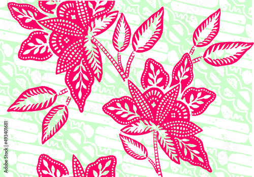 Batik Indonesian: is a technique of wax-resist dyeing applied to whole cloth, or cloth made using this technique originated from Indonesia.