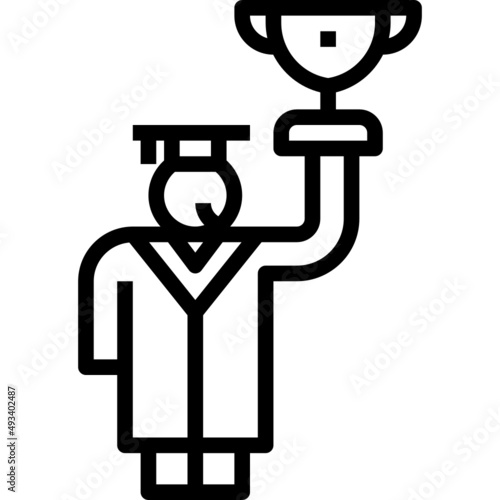 rewarding modern line style icon