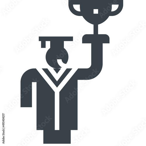 rewarding flat style icon