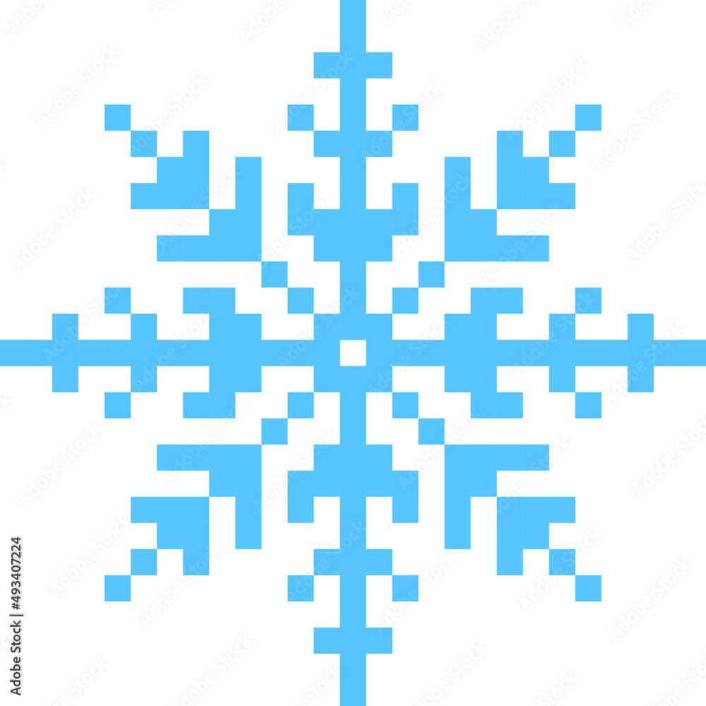 snow flake Pixel art vector illustration. snow flake pixel image or clip art. snow flake Pixel art vector illustration. snow flake pixel image or clip art.