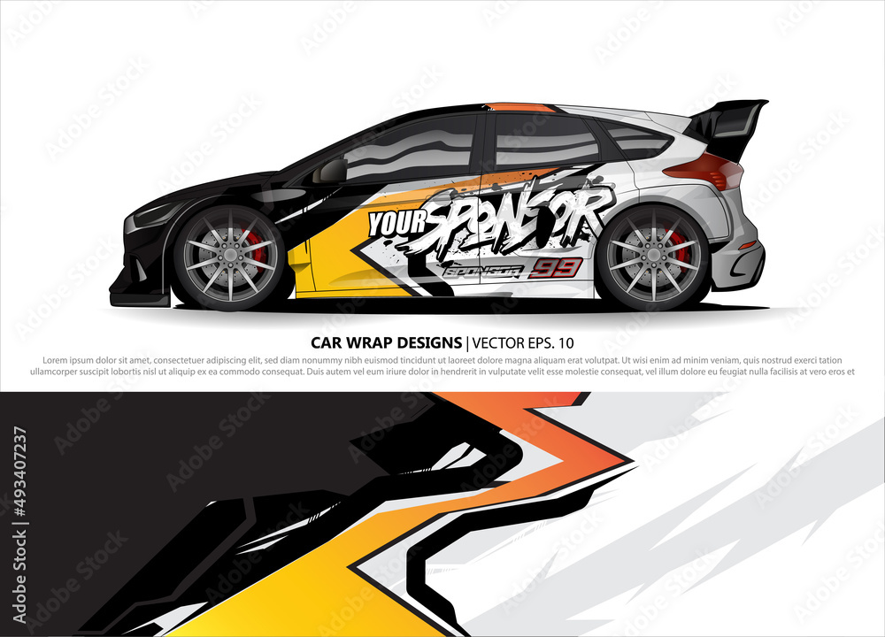car wrap design. simple lines with abstract background vector concept for vehicle vinyl wrap and automotive decal livery car wrap design. simple lines with abstract background vector concept for vehicle vinyl wrap and automotive decal livery