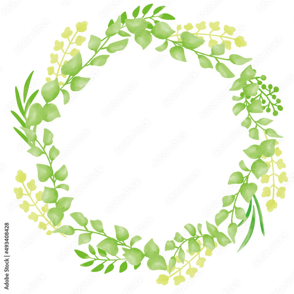 グリーンリーフ 植物の背景イラスト グリーンリーフ 植物の背景イラスト