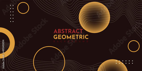 Abstract geometric background illustration template design