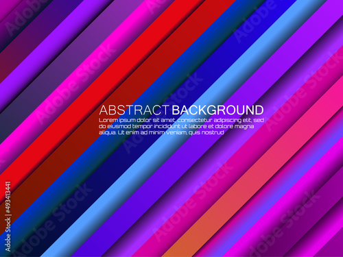 Abstract geometric premium diagonal line bright background with dynamic shadow. Vector illustration. Eps10