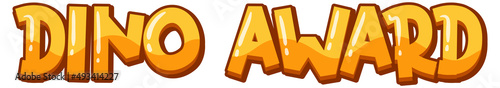 Font design for dino award