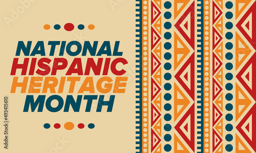 Photo National Hispanic Heritage Month in September and October
