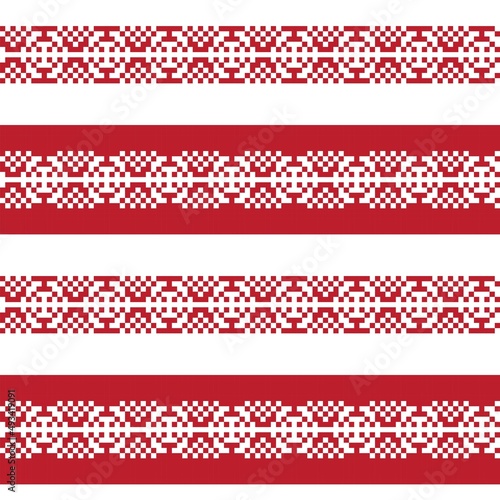 Snowflakes Fair Isle Seamless Pattern Design