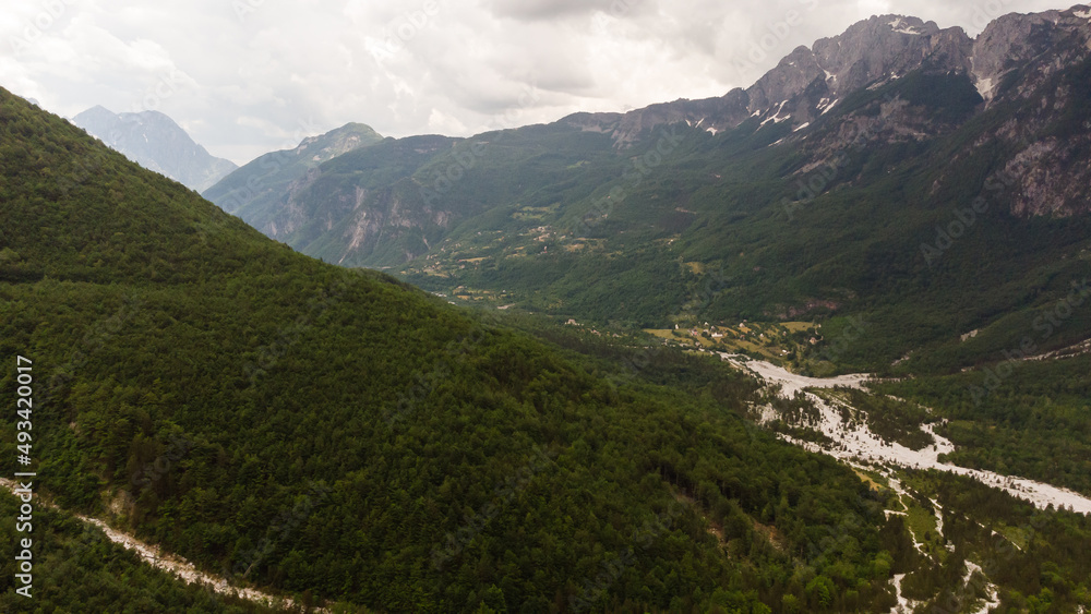 Amazing view of mountain in Albanian Alps