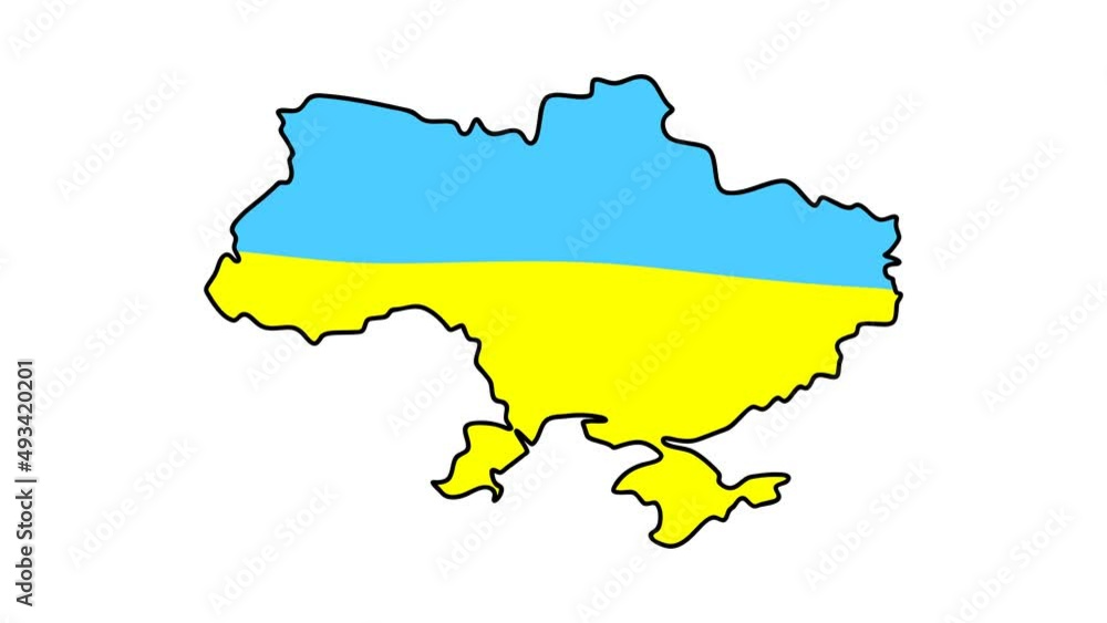 Ukraine. War. Russian aggression. No war. close the sky. attack on Ukraine. 4k Video illustration. Ukraine. War. Russian aggression. No war. close the sky. attack on Ukraine. 4k Video illustration.