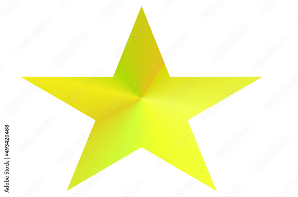 Obraz premium 3d golden star