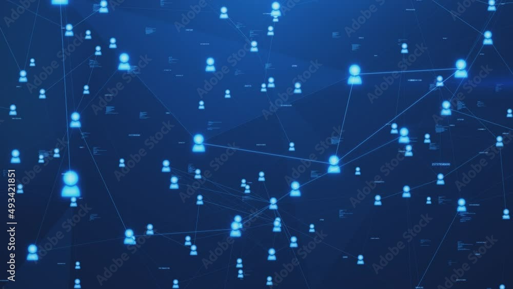Network of connections with people icons over globe.Global network connections and social networking concept Network of connections with people icons over globe.Global network connections and social networking concept