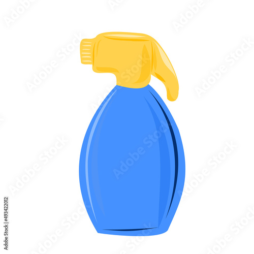 Sprayer for plants of blue color.