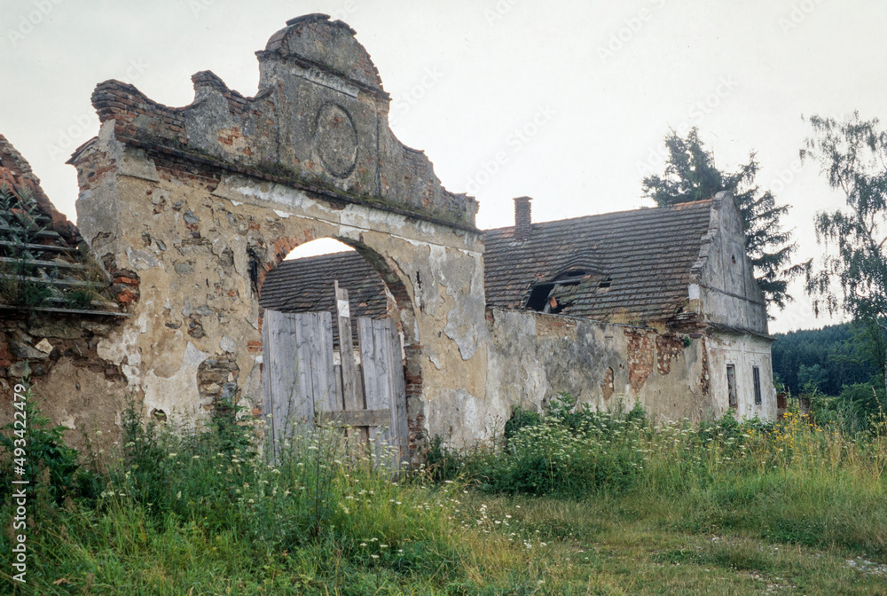 Tabor. Czech Republic. Farm ruin. Tabor. Czech Republic. Farm ruin.