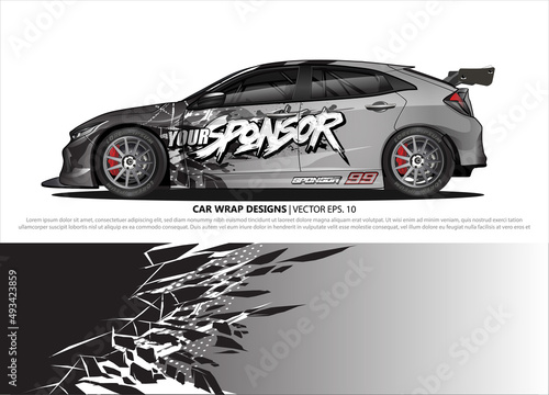 car graphic background vector. abstract lines vector with modern camouflage design concept  for truck and vehicles graphics vinyl wrap 
