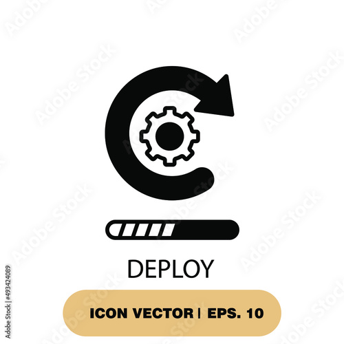 deploy icons  symbol vector elements for infographic web