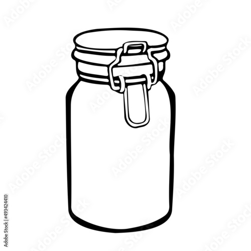 Line Jars with jam. Harvest for the winter, stocks