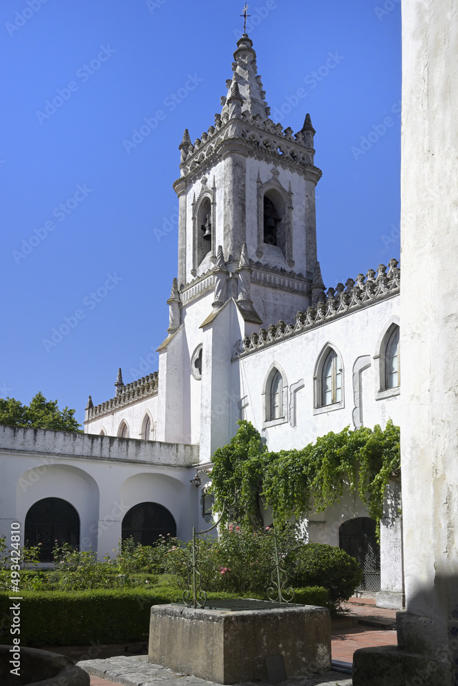 Our Lady of Conception Convent, Queen Dona Leonor museum, Courtyard and bell tower, Beja, Alentejo, Portugal