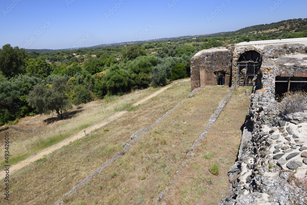 Roman ruins of Sao Cucufate, Bishop’s villa, Vila de Frades, Vidigueira, Alentejo, Portugal