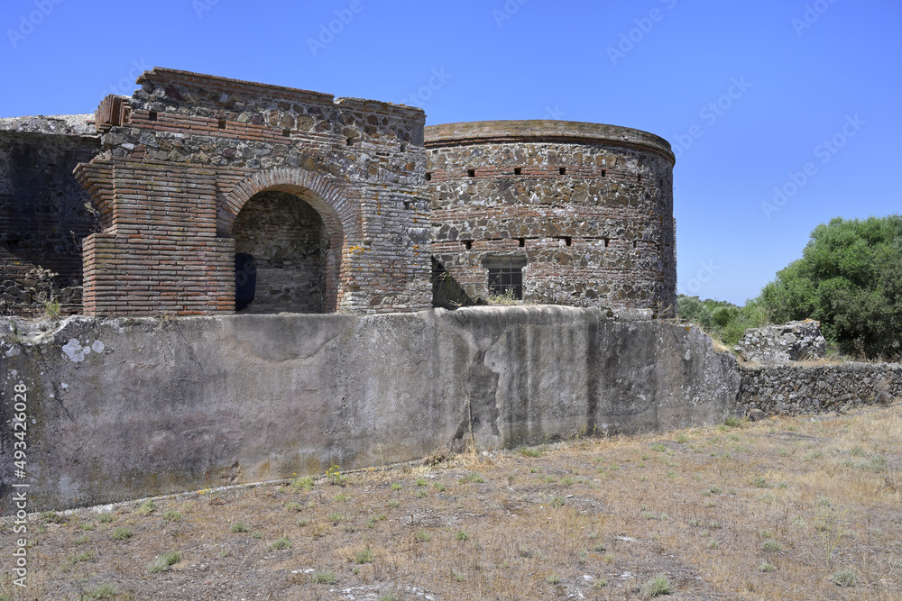 Roman ruins of Sao Cucufate, Church, Former grain stores, Vila de Frades, Vidigueira, Alentejo, Portugal