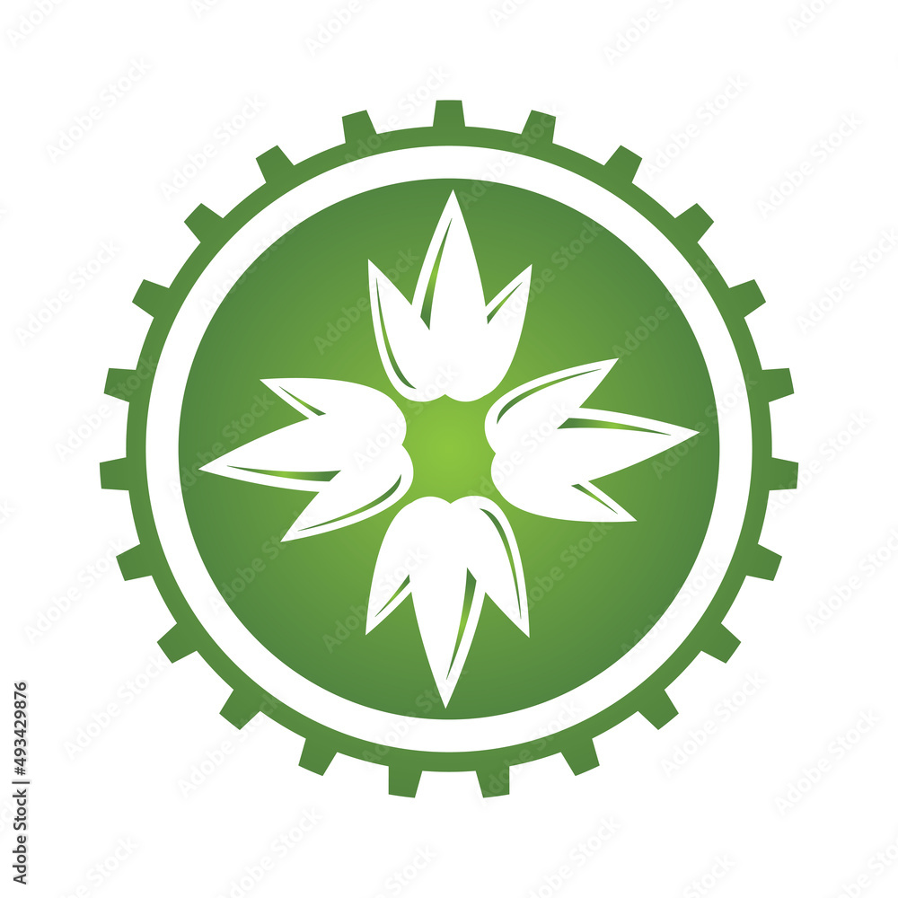 leaf logo vector template icon and design leaf logo vector template icon and design