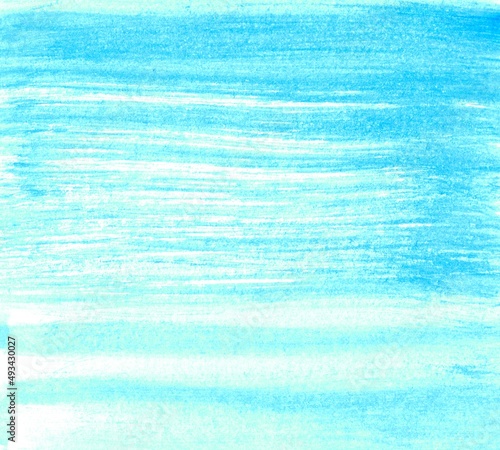Gemalter Pinsel Hintergrund in hellblau blau