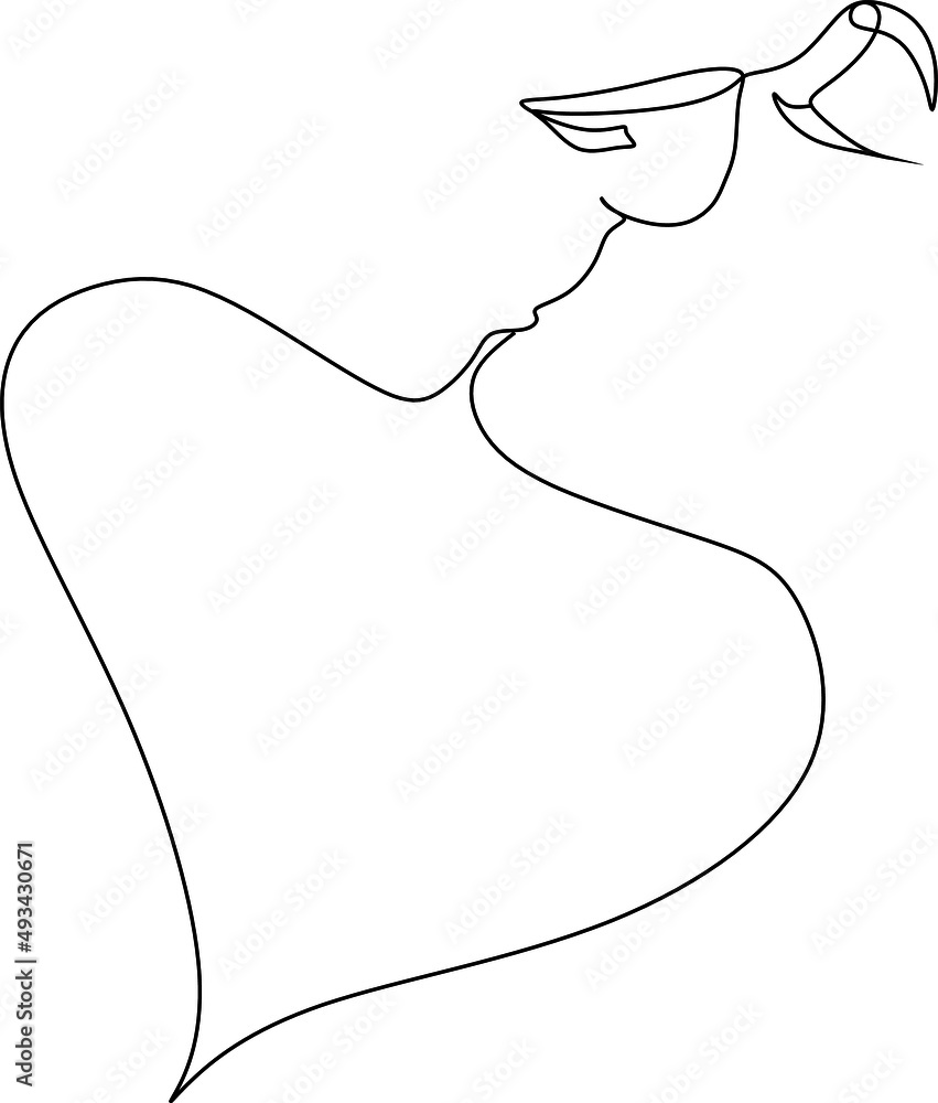 Continuous Drawing Of Two Lesbians Kissing Each Other Continuous Drawing Of Two Lesbians Kissing Each Other