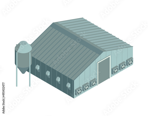 Poultry Farm Building Composition