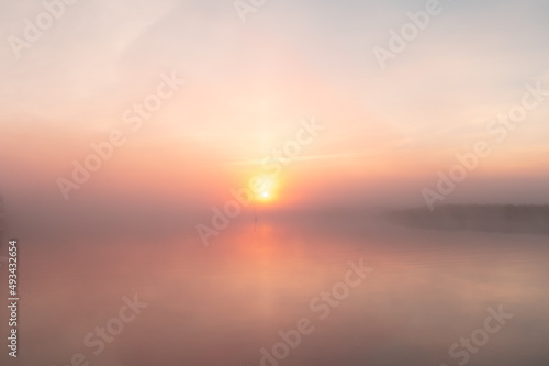 Traumhafter rosa Sonnenaufgang am Meer mit Pastell Farben - horizontal © schwede-photodesign