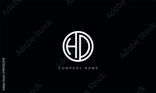 DH, HD, DH, Letters Logo Monogram photo