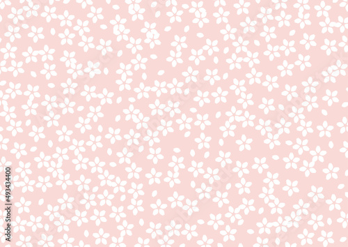 レトロ　桜　イラスト　背景
