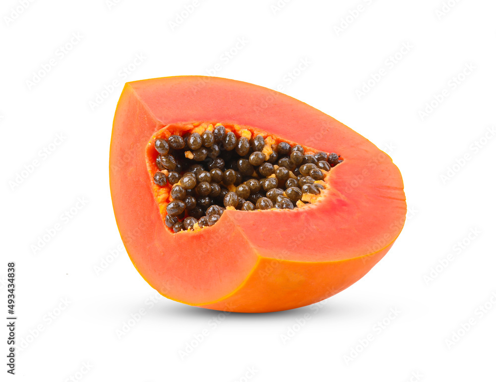 Papaya isolated on a white background Papaya isolated on a white background