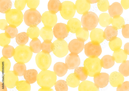 レトロ　水玉　水彩　背景