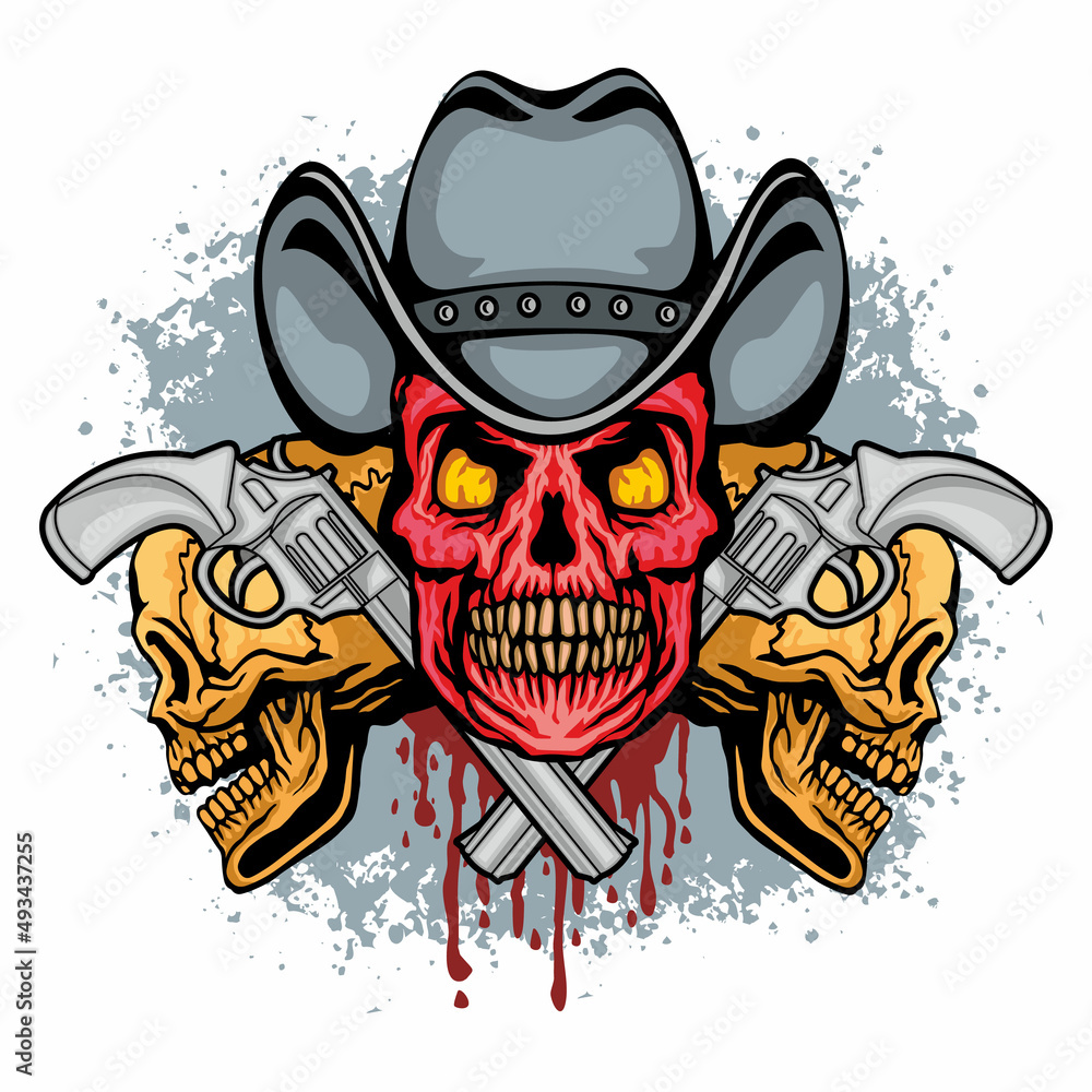 cowboys sign with skull in hat and guns, grunge vintage design t shirts
cowboys sign with skull in hat and guns, grunge vintage design t shirts