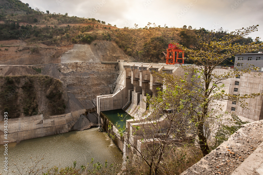 The landscape of the Ban Chat hydropower plant. The landscape of the Ban Chat hydropower plant.