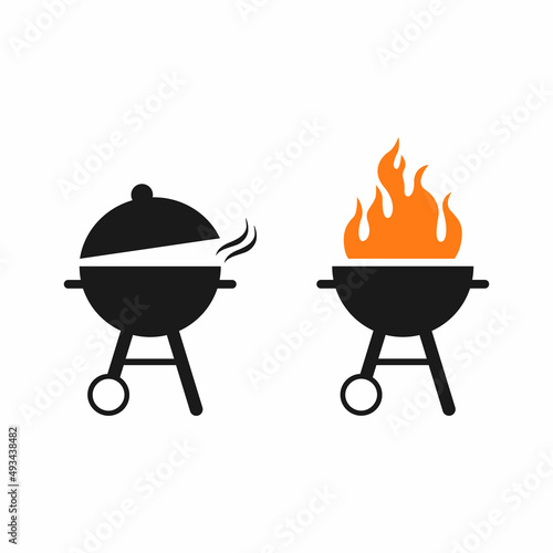 BBQ, barbeque, party, grilling vector icon