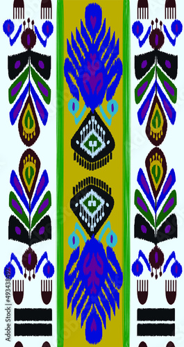 Traditional silk fabric pattern - ikat or adras (in Uzbek), a national textile product of Central Asian countries, for producing this fabric usually used handmade technologies. 

