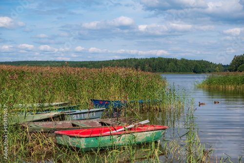 Lake Sukhodolskoye is a narrow 40 km long lake on the Karelian Isthmus located in Priozersky District of Leningrad Oblast, Russia.