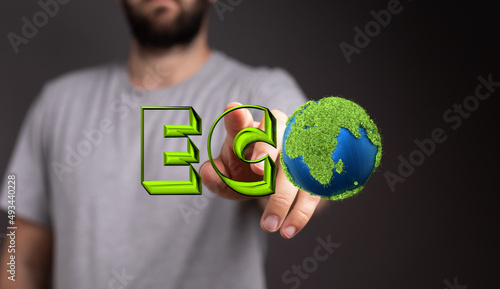 Eco word on the background ...