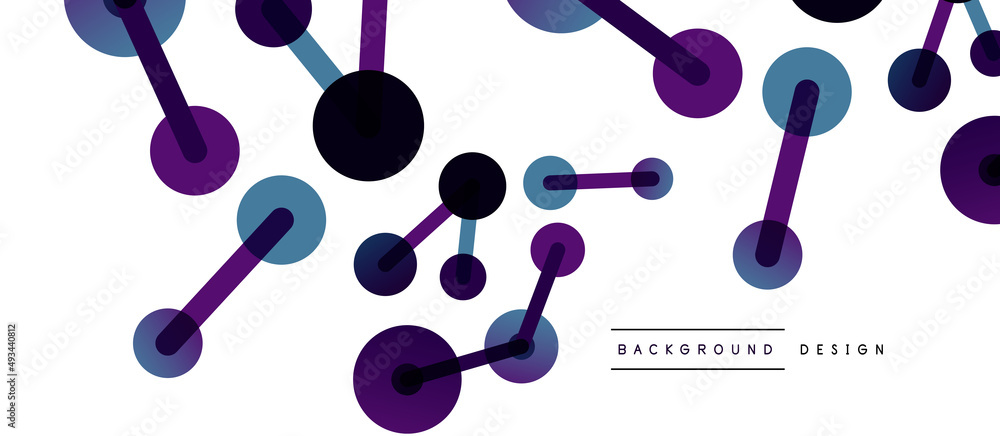 Line points connections geometric abstract background. Circles connected by lines. Trendy techno business template for wallpaper, banner, background or landing Line points connections geometric abstract background. Circles connected by lines. Trendy techno business template for wallpaper, banner, background or landing