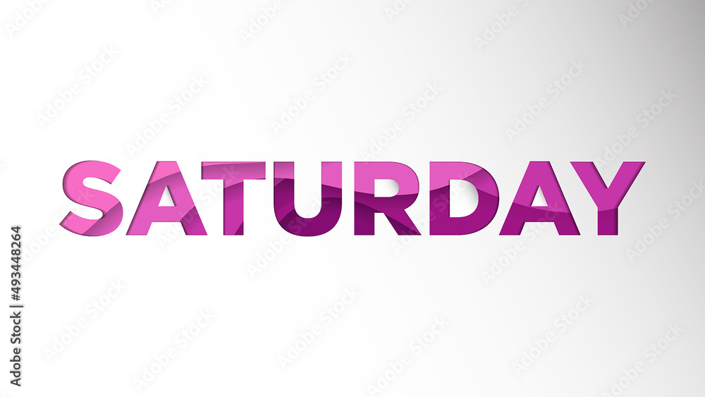Name of the day background template holiday vector illustration of paper cut Saturday Premium Vector Name of the day background template holiday vector illustration of paper cut Saturday Premium Vector