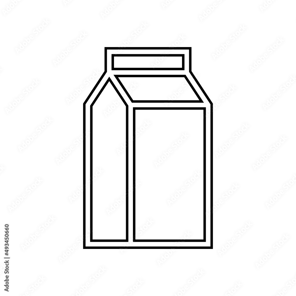 Milk icon in line style Milk icon in line style