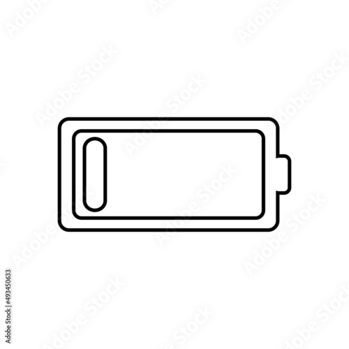 Low battery icon in line style