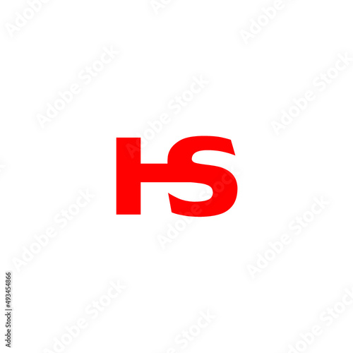 HS H S Initial Logo Vector