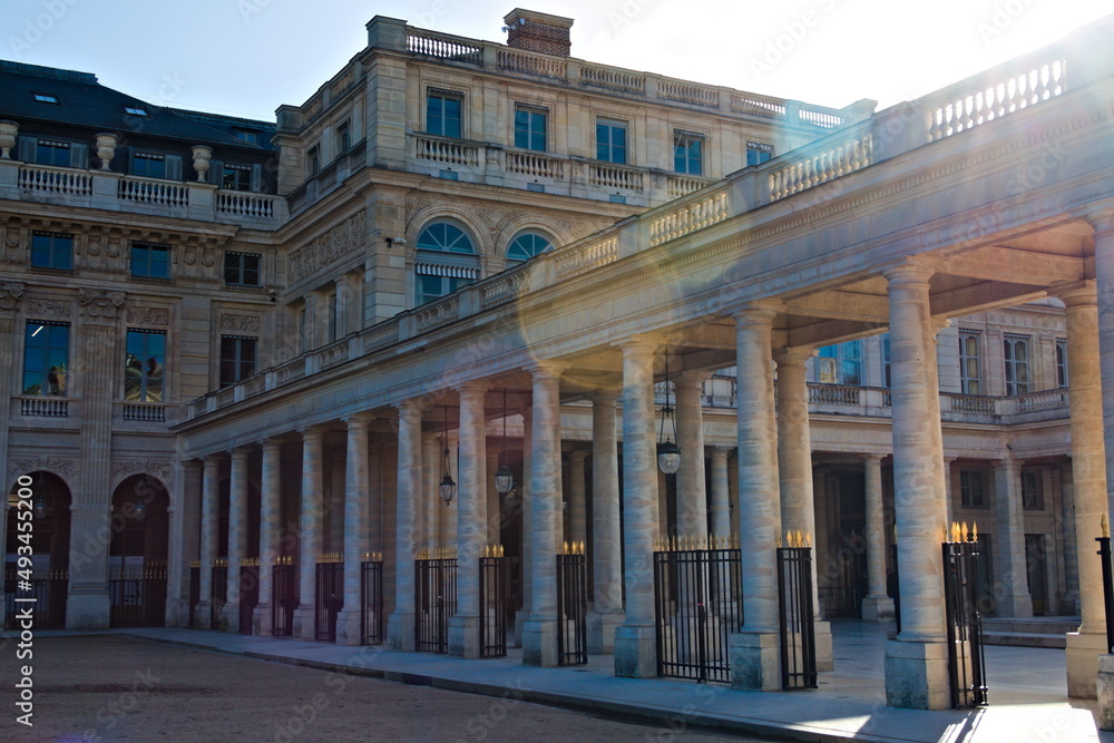 Buildings royal palace in Paris