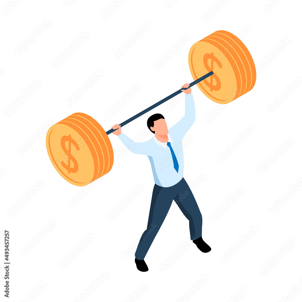 Coin Barbell Lifting Composition Coin Barbell Lifting Composition