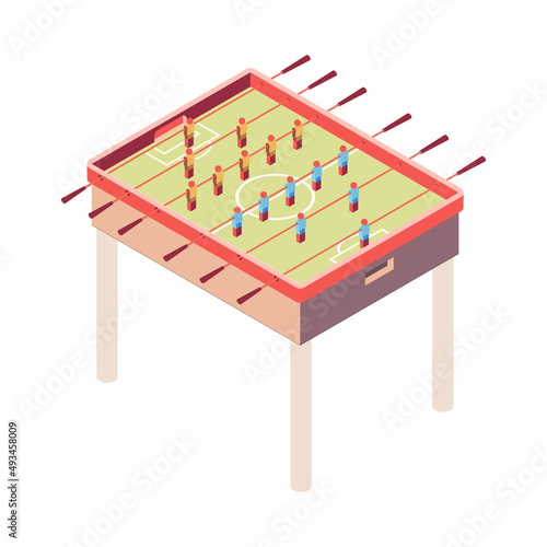 Kicker Table Isometric Composition
