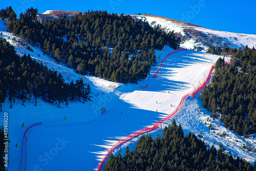 people skiing in Andorra
