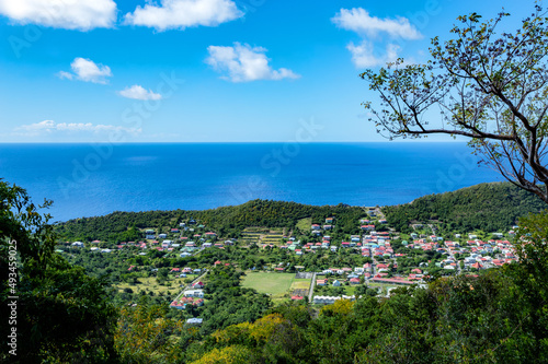 Village Petites Anses, Terre-de-Bas, Iles des Saintes, Les Saintes, Guadeloupe, Lesser Antilles, Caribbean.