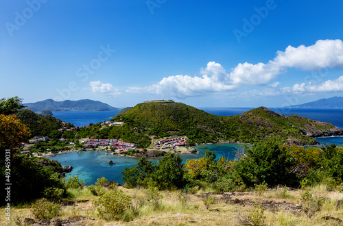 Bay of Marigot, Terre-de-Haut, Iles des Saintes, Les Saintes, Guadeloupe, Lesser Antilles, Caribbean. photo